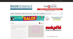 Desktop Screenshot of leccecronaca.it