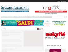 Tablet Screenshot of leccecronaca.it